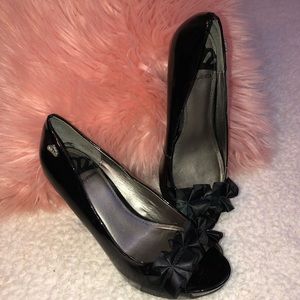 *Will Hold* Fergalicious Peep Toe Ruffle Pump